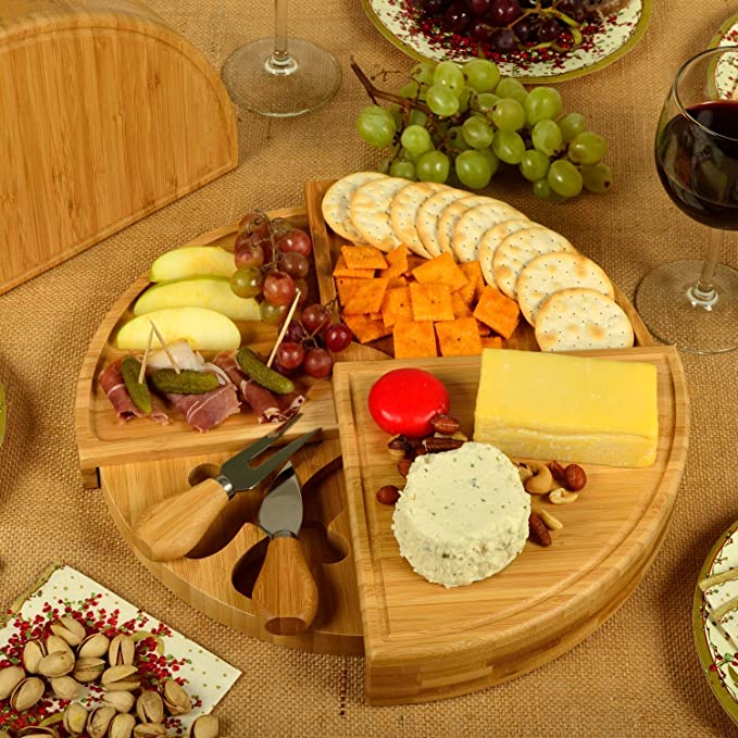 Elegant Bamboo Cheese Board – The Perfect Entertainer’s Essential