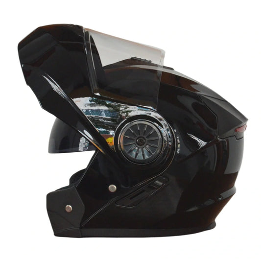 ABS Modular Motorcycle Helmet – HD Double Visor, Cotton Lining, Lightweight & Comfortable