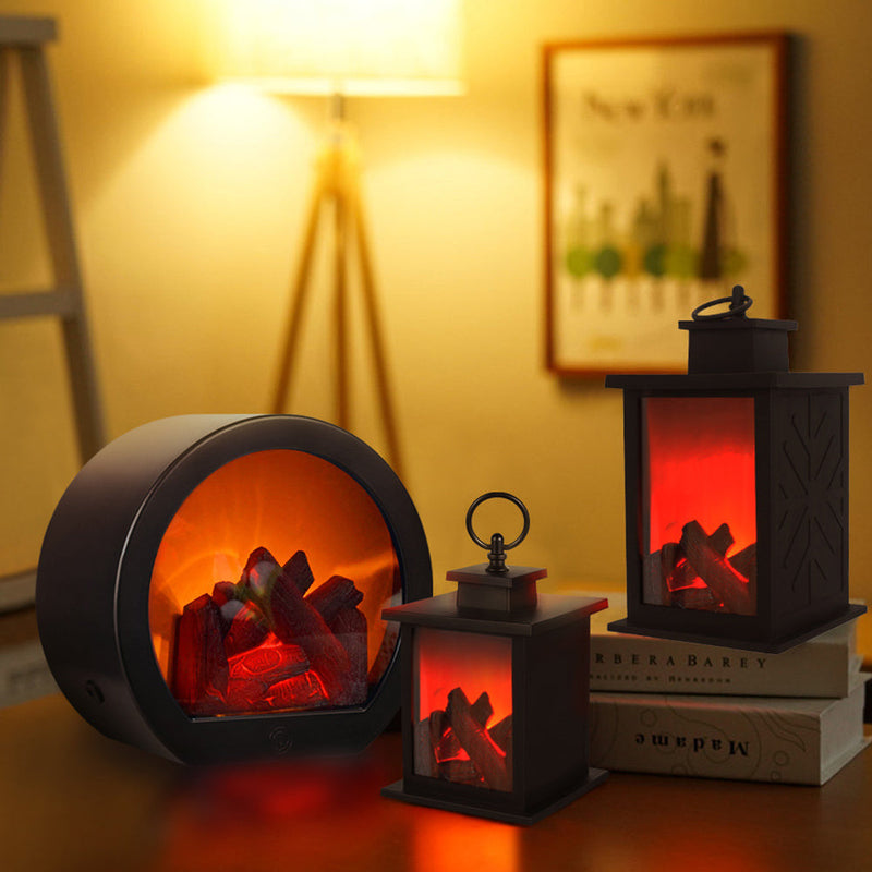 Compact Simulated Fireplace Light LED Christmas Lightings – Cozy & Elegant Holiday Decor | Ecomvera