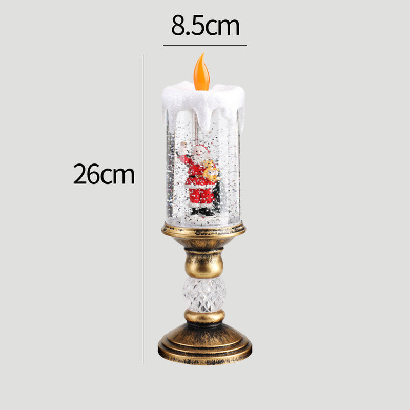 Warm Transparent Candles Plastic LED Christmas Lighting - Battery-Operated Holiday Decor | Ecomvera