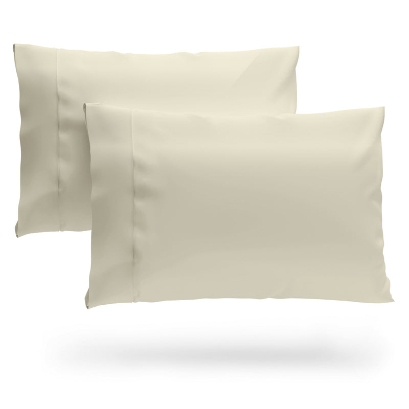 100% Bamboo Viscose Pillowcase Set - Hypoallergenic, Cooling & Moisture-Wicking | Ecomvera