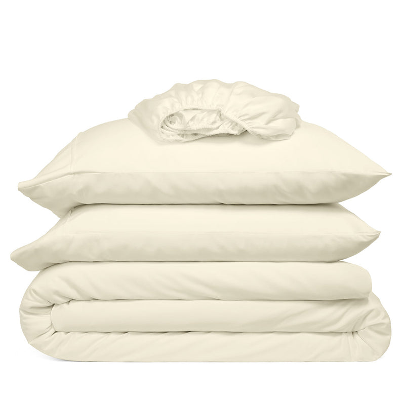 100% Bamboo Viscose Bed Sheet Set - Hypoallergenic, Cooling & Moisture-Wicking | Ecomvera