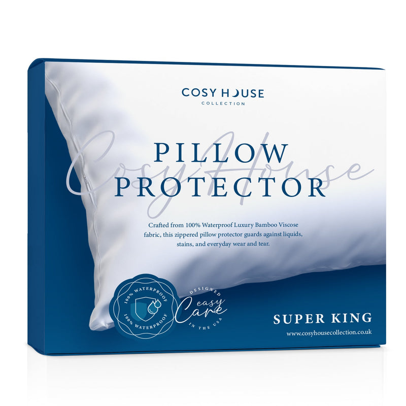 Luxury Hypoallergenic Pillow Protector - Breathable, Dust & Allergen-Resistant | Ecomvera