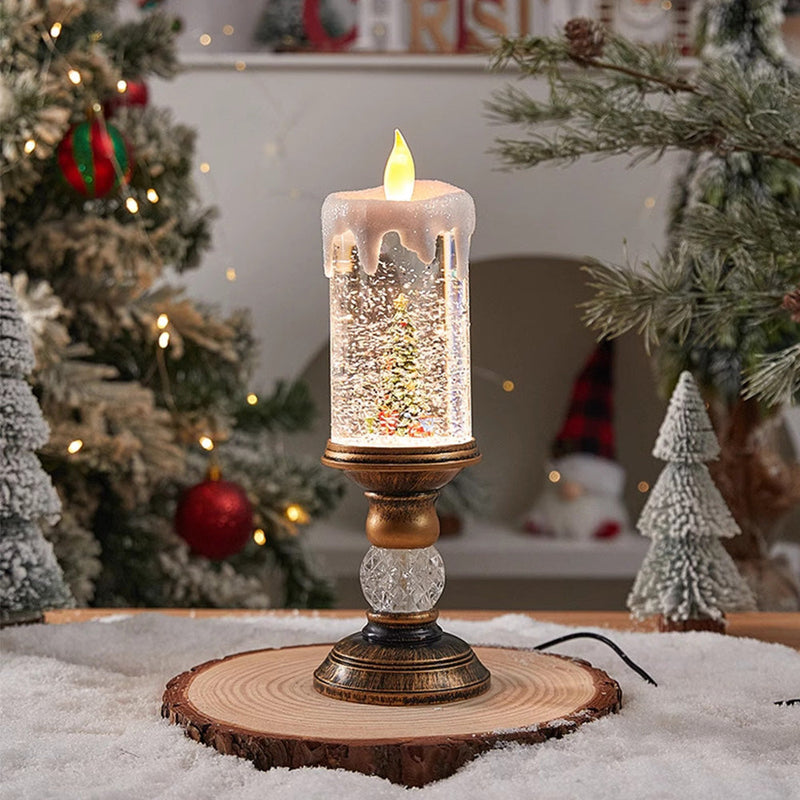 Warm Transparent Candles Plastic LED Christmas Lighting - Battery-Operated Holiday Decor | Ecomvera