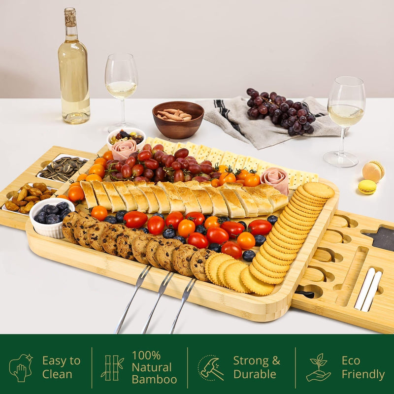 Two-Drawer Cheese Board - Elegant and Functional Entertaining