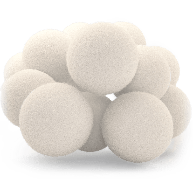 Eco-Friendly Wool Dryer Balls - Reduce Wrinkles, Static & Drying Time | Long-Lasting & Biodegradable | Ecomvera