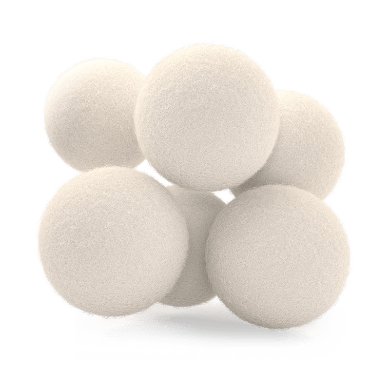 Eco-Friendly Wool Dryer Balls - Reduce Wrinkles, Static & Drying Time | Long-Lasting & Biodegradable | Ecomvera